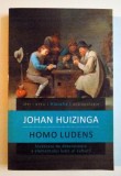 HOMO LUDENS , INCERCARE DE DETERMINARE A ELEMENTULUI LUDIC AL CULTURII de JOHAN HUIZINGA , EDITIA A 5 A , 2012 , PREZINTA HALOURI DE APA