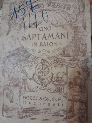 Cinci saptamani in balon &amp;ndash; Jules Verne Socec &amp;amp; Co RAR CM foto