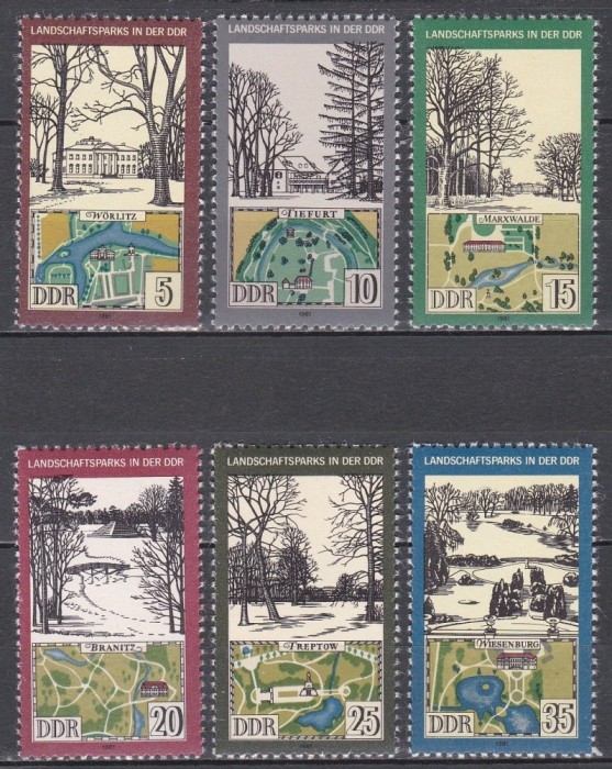Germania RDG 1981 - Parcuri, MNH