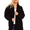 B377-1 Cardigan midi cu buzunare in fata
