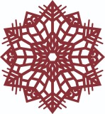 Cumpara ieftin Sticker decorativ, Mandala, Rosu, 64 cm, 4983ST-2, Oem