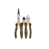Set 3 clesti si patenti, Otel Cr-V, manere izolate, 150 si 200 mm, Galben-Negru, Oem