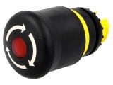 Comutator de Siguranță 22mm Negru IP66