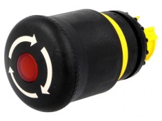 Comutator de Siguran?a 22mm Negru IP66 foto