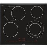 Plita vitroceramica PKN675DP1D, control DirectSelect Premium, 4 zone de gatit, negru, Bosch