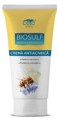 Crema antiacneica cu biosulf,propolis&amp;amp;acid salicilic 50ml ceta foto