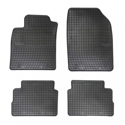 Set covorase auto din cauciuc Opel Vectra C 2002-2008, presuri BestAutoVest, negre, 4 buc. foto
