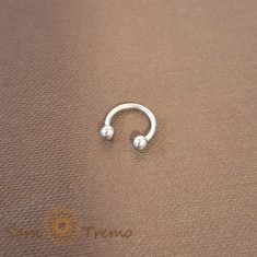 Piercing Potcoava din Titan cu Bile Mici