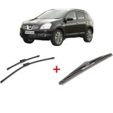 Cumpara ieftin Set 3 stergatoare NISSAN QASHQAI +2 VAN (JJ10E) 2008 - 2014, pentru parbriz si luneta, Bosch Twin