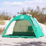 Cumpara ieftin Cort camping 2 persoane verde marin impermeabil setare rapidă