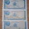ROMANIA - lot 3 de 5000 Lei Decembrie 1944 , Martie + August 1945 . VF + / Aunc.