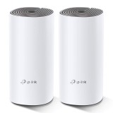 MESH TP-LINK, wireless, router AC1200, pt interior, 1200 Mbps, port LAN, WAN, 2.4 GHz | 5 GHz, antena interna x 2, standard 802.11ac, &quot;Deco E4(2-pack)