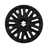 Set 4 capace roti 14 inchi (R14) compatibile SUZUKI, Model 217 Black