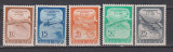 INDONEZIA 1958 AVIATIE MI.210-214 MNH +MH, Nestampilat