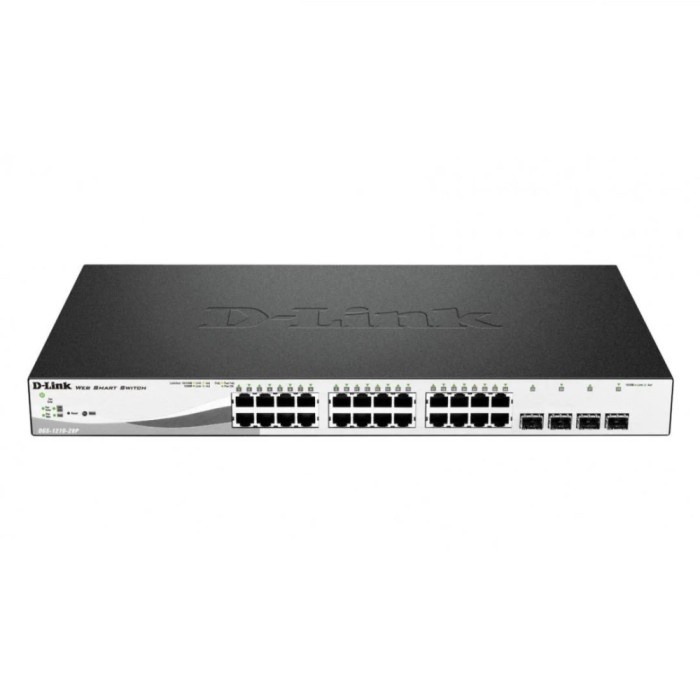 Switch D-link DGS-1210-28MP, 28 Port, 10/100/1000 Mbps