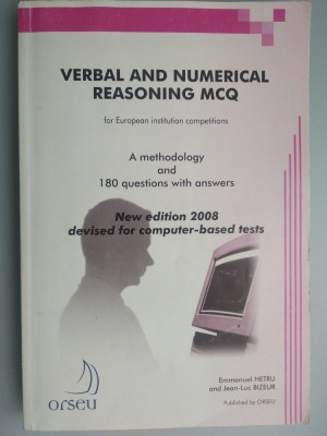 Verbal and numerical reasoning MCQ for European institution competitions foto