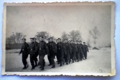 P128 FOTOGRAFIE RAZBOI WWII MILITARI TRUPE RAD REICHSARBEITSDIENST 9/6cm foto