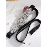 Cumpara ieftin Cordon Rochie, Model cu Strasuri , 270x5cm - 06567