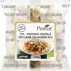TVP Proteina vegetala texturata din mazare bio, 100g Pronat