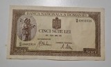 Bancnota Romania 500 lei - 1941