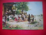 HOPCT 25010 HORA DE LA ANINOASA- THEODOR AMAN 1831-1891 - CP PICTURA- ROMANIA - NECIRCULATA