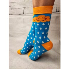 STK434-419 Sosete medii din bumbac ultrasox model norisor vesel