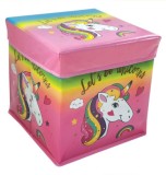 Cutie depozitare cu capac, Design Unicorn, 30x30x30 cm