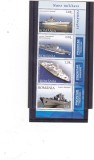 ZIUA MARCII POSTALE,VAPOARE 2005,SERIE CU TABS ,MNH **, ROMANIA .