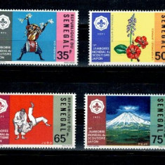 Senegal 1971 - Cercetasi, Jamboreea din Japonia, serie neuzata