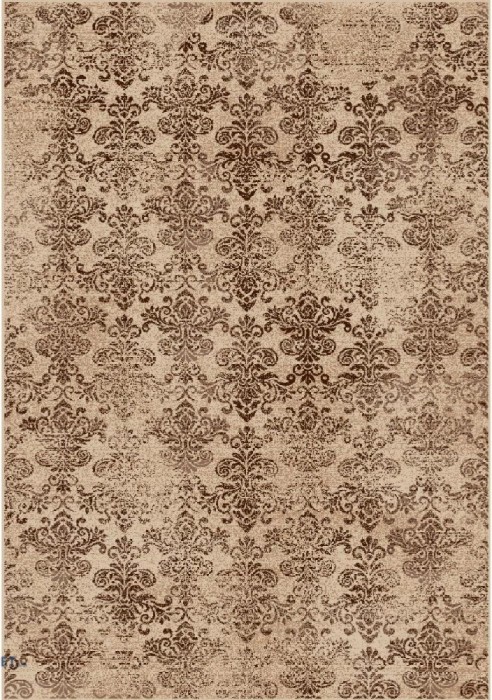 Covor Model Daffi 13121-120, Marime 60 x 110 cm, Bej, Maro, Inaltime Fir 6 mm, Antialergic, Polipropilena, Living, Dormitor, Sufragerie, Birou