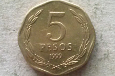 MONEDA 5 PESOS 1999-CHILE foto