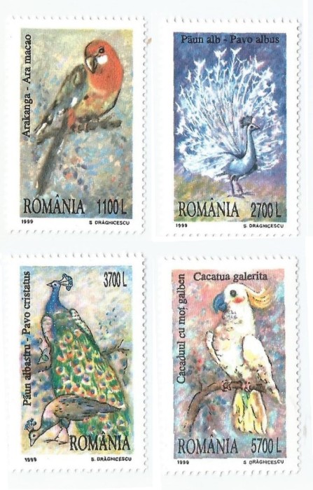 |Romania, LP 1482/1999, Pasari decorative, MNH