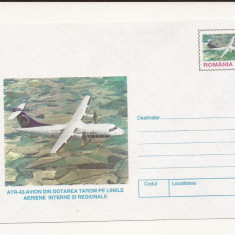 Plic FDC Romania - Avion ATR-42 Tarom necirculat 1998