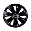 Set 4 capace roti Negre Cu Inel Cromat Energy R16 Compatibil Cu Smart, Autohelix MSA