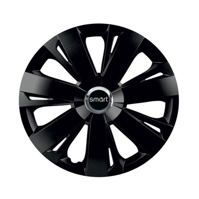 Set 4 capace roti Negre Cu Inel Cromat Energy R16 Compatibil Cu Smart foto
