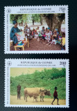 Guinea 1995 animale vite, educație serie 2v mnh, Nestampilat