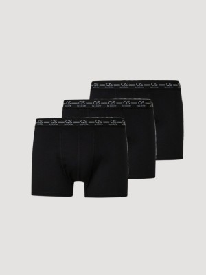 Q/S by s.Oliver Underwear barbati Set 3 perechi de boxeri, Negru, S foto