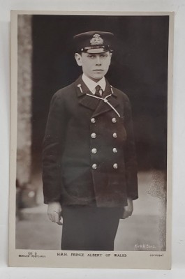 A.S.R. PRINTUL ALBERT DE WALES , FOTOGRAFIE TIP CARTE POSTALA , INCEPUTUL SEC. XX foto