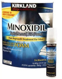 Minoxidil 5% Kirkland SPUMA impotriva caderii parului - Pachet 1 LUNA