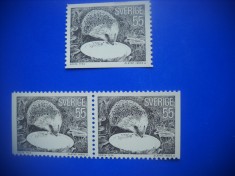 HOPCT TIMBRE SUEDIA MNH 1072 ARICI -3 VALORI 1975-NESTAMPILAT