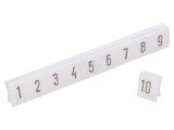 Marcaj albă 4,5mm PCV 1-10 -30&divide;100&deg;C