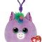 PLUS BRELOC TY 8.5CM SQUISHY BEANIES UNICORN ROSETTE VIOLET