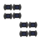 Set 8 Lampi Solare LED Bidirectionale Gard si Scari - 200mAh, IP65, Alb Cald, Senzor Automat