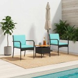 vidaXL Set de grădină cu pernă oțel 42025114