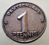 1.975 GERMANIA RDG DDR 1 PFENNIG 1949 E MULDENH&Uuml;TTEN, Europa, Aluminiu