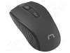 Mouse NATEC wireless USB A optic, 4 butoane, rază 10m, negru ergonomic