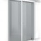 Usa culisanta Boss &reg; Duo model Confort alb, 90+90x215 cm, sticla gri securizata, glisanta in ambele directii