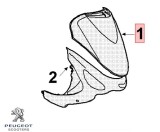 Carena fata superioara rosie originala Peugeot Vclic &ndash; Vclic Evolution 4T 50cc