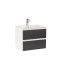 Dulap inferior Vario Forte 60 cu lavoar alb-antracit