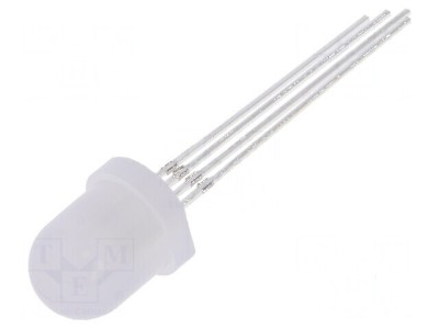LED RGB 8mm 100-750mcd, 140&amp;deg; - Lumină Colorată pentru Proiecte Electrice, Nr. Term: 4 foto